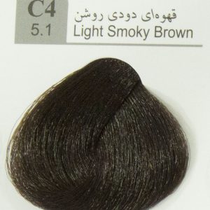 رنگ مو دوپیر قهوه ای دودی روشن C4 حجم 100میل