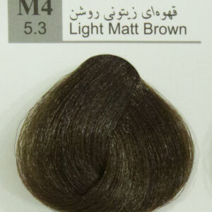 رنگ مو دوپیر قهوه ای زیتونی روشن M4 حجم 100میل