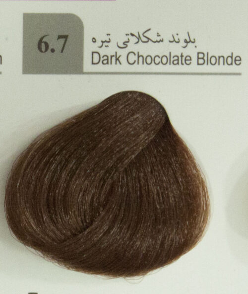 رنگ مو دوپیر بلوند شکلاتی تیره 6.7
