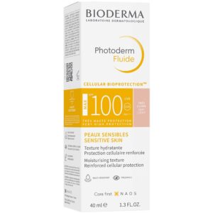 ضد آفتاب بایودرما فلوئید رنگی لایت(کم رنگ) SPF100