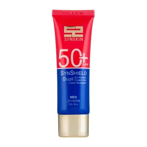 کرم ژل ضد آفتاب SPF50 مردانه ساین اسکین مدل ساین شیلد مناسب پوست چرب 50 میل