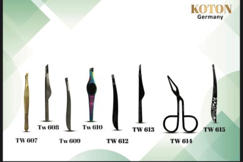 موچین ابرو کوتون مدل قیچی مشکی مات کد TW 614