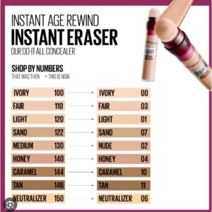 کانسیلر میبلین اورجینال شماره 150مدل Instant Age Rewind Eraser حجم 6 میل