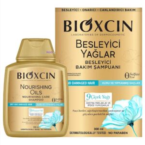 شامپو بیکوسین طلای ضد ریزش و بدون سولفات 9 گیاه حجم 300 میل