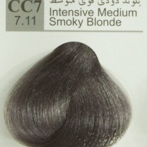 رنگ مو دوپیر بلوند دودی قوی متوسط 7.11 (CC7) حجم 100میل