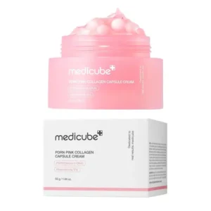 کرم کپسولی کلاژن و PDRN مدیکیوب روشن کننده و ضد چروک پوست حجم 55 گرم