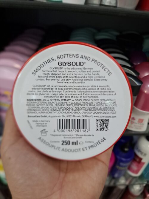 کرم مرطوب کننده گلیسولید GLYSOLID حجم 250 میل - Image 2