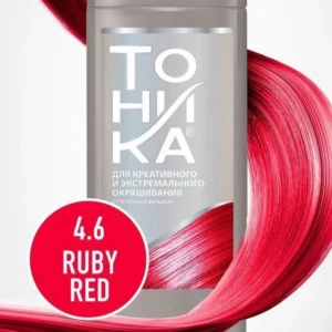 شامپو رنگ تونیکا شماره 4.6 قرمز یاقوتی حجم 150 میل