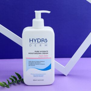 کرم مرطوب کننده و نرم کننده دست و صورت هیدرودرم مدل ساتین پمپی حجم 500 میل