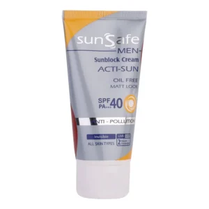 کرم ضدآفتاب بی رنگ آقایان سان‌سیف SPF40