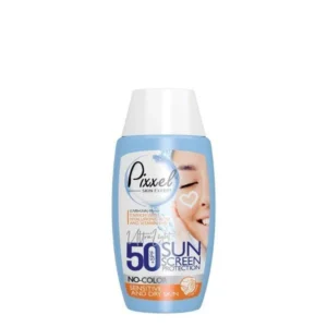 کرم ضدآفتاب بی‌رنگ پیکسل، با SPF50، مدل Sensitive، حاوی محافظ UVA ،UVB و +++PA، فاقد گلیسیرین، حاوی ویتامین E و B+، مناسب پوست‌های خشک و حساس، حجم 50 میلی‌لیتر مجموعه دو عددی