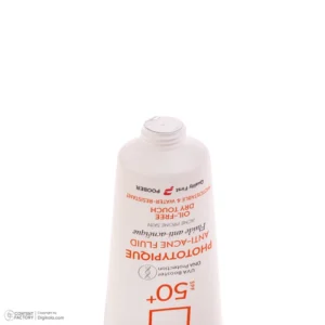 فلوئید ضد آفتاب بدون رنگ درماتیپیک مدل anti acne محافظ UVA،UVB مناسب برای انواع پوست حجم 40 میلی لیتر