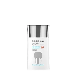 کرم ضدآفتاب بدون رنگ برایت مکس SPF50 مدل آکوا فیوژن ‌مناسب انواع پوست، حجم 50 میلی‌لیتر