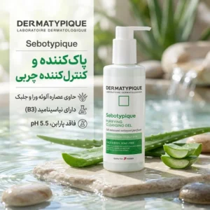 ژل شستشوی صورت درماتیپیک مدل Sebotypique مناسب برای پوست چرب حجم 200 میلی لیتر