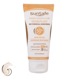 کرم ضدآفتاب سان‌سیف مدل سنسی فلوئید +SPF50، حجم 50 میلی‌لیتر