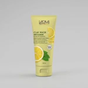 ماسک صورت خاک رسی وارمی مدل نعناع و لیمو حجم 150 میلی‌لیتر بدون پارابن، تنظیم‌کننده چربی پوست، کوچک‌کننده منافذ باز، آبرسان و تسکین‌دهنده التهاب پوست چرب و مستعد جوش