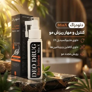 لوسیون ضد ریزش مو دئودراگ مدل MinX حجم ۶۰ میلی لیتر