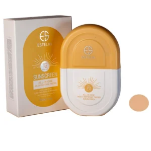 کرم ضدآفتاب رنگی استیلن SPF70 مدل All-In-One مناسب برای انواع پوست، حجم 60 میلی‌لیتر