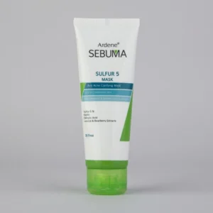 ماسک صورت آردن سبوما مدل Sulfur 5 حجم 75 میلی‌لیتر مناسب پوست مختلط با خاصیت ضد جوش، پاکسازی منافذ، جذب چربی اضافه، التیام‌دهنده و بازسازی‌کننده پوست، حاوی عصاره لیکوریس، چای سبز و آویشن