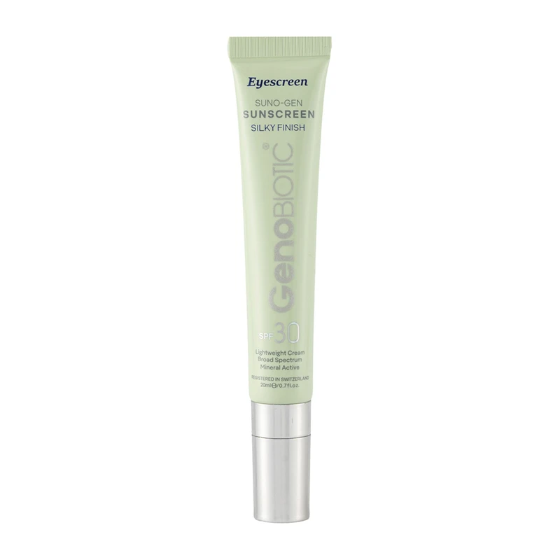 کرم ضد آفتاب رنگی دور چشم ژنوبایوتیک SPF 30 مدل SUNO-GEN محافظ در برابر اشعه UVA و UVB مناسب برای انواع پوست حجم 20 میلیلیتر