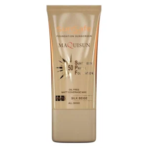 کرم ضد آفتاب رنگی سان‌سیف، 50 SPF، مدل MAQUISUN NW15، مناسب انواع پوست تنالیته با متوسط و حجم 40 میلی‌لیتر، محافظت‌کننده در برابر اشعه‌های UVA و UVB، بدون عطر، محافظت‌کننده پوست در برابر مواد آلرژی‌زا، دارای فرمولاسیون بدون چربی، با ماندگاری 2 ساعته