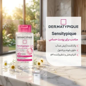 میسلار واتر درماتیپیک مدل Sensitypique مناسب برای پوست حساس حجم 250 میلی‌لیتر