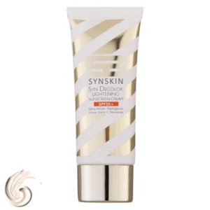 ژل کرم ضد آفتاب بدون رنگ ساین اسکین SPF50 مدل Decolor محافظ UVA ،UVB، روشن‌کننده، مناسب انواع پوست حجم 40 میلی‌لیتر