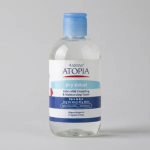 تونر پاک کننده صورت و چشم آردن آتوپیا مدل Dry Relief مناسب پوست خشک و خیلی خشک حجم 250 میلی لیتر